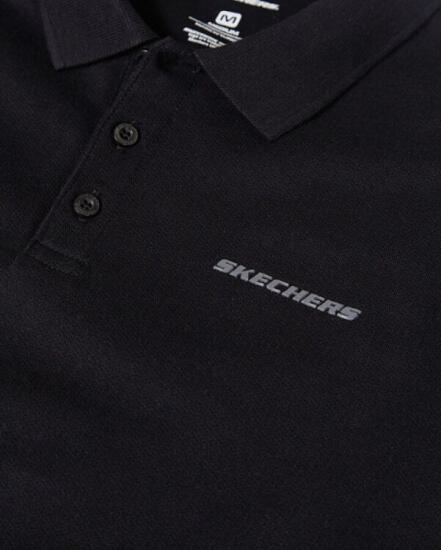 Skechers Polo M Short Sleeve Polo SİYAH Erkek Polo Tshirt - 5