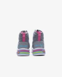 Skechers SWEETHEART LİGHTS-HEART HUGGE Gri Çocuk Bot - 5