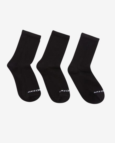 Skechers U 3 Pack Crew Cut Socks SİYAH Erkek Çorap S212283-001 - 1