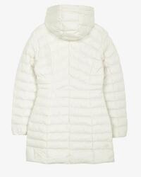 Skechers W Essential Maxi Length Hooded Jacket BEYAZ Kadın Mont - 7