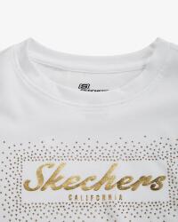 Skechers W Graphic Tee Shiny Logo T-Shirt BEYAZ Kadın Tshirt S221460-102 - 4