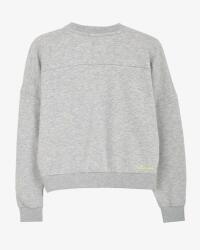 Skechers W LW Fleece Fabric Block Crew Neck Sweatshirt Gri Kadın Sweatshirt - 6