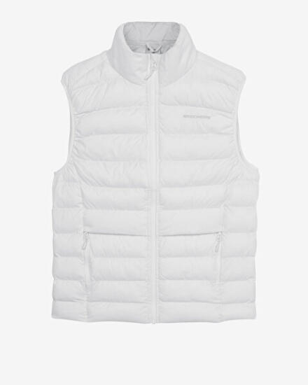 Skechers W Outerwear Padded Vest BEYAZ Kadın Yelek - 6