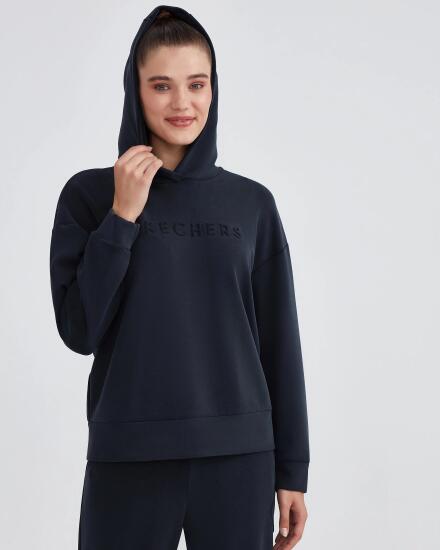 Skechers W Soft Touch Hoodie Sweatshirt SİYAH Kadın Sweatshirt - 3