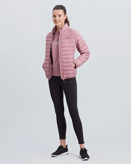 Skechers W Turtle Neck Essential Jacket Pembe Kadın Mont S212273-620 - 3