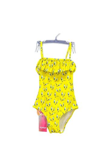 SlipStop Eyes Swimsuit SARI Çocuk Mayo - 1