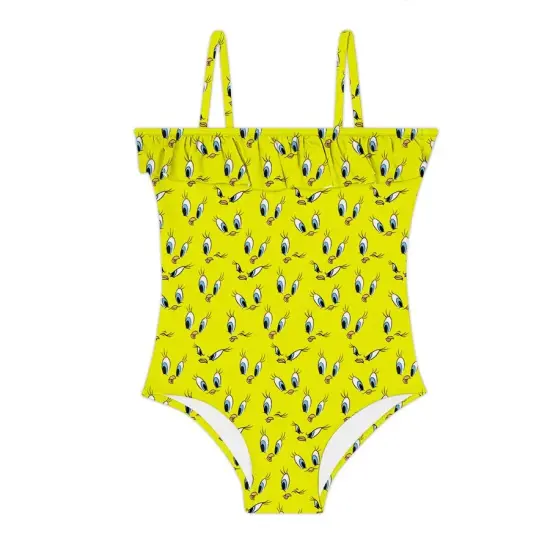 SlipStop Eyes Swimsuit SARI Çocuk Mayo - 1