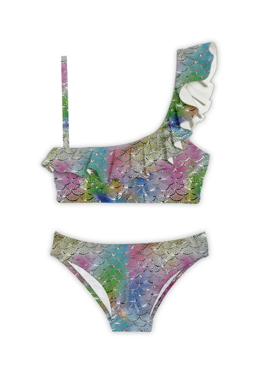 SlipStop Finny Bikini Yeşil Çocuk Bikini - 1