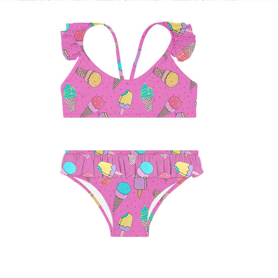 SlipStop Glace Bikini Pembe Çocuk Bikini - 1