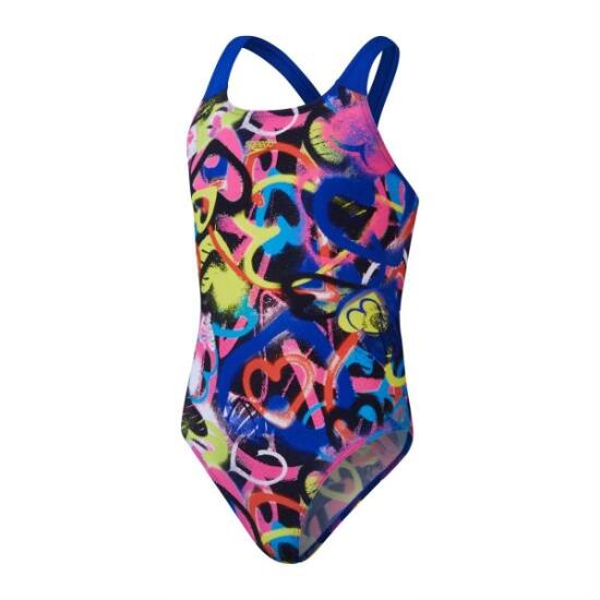 Speedo SPEEDO ALV PWRBCK JF Pembe Çocuk Mayo - 1