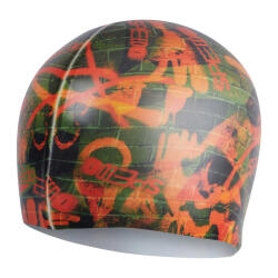 Speedo SPEEDO DIGITAL PRINTED CAP AU GRN/ORNG Yeşil Unisex Bone - 3