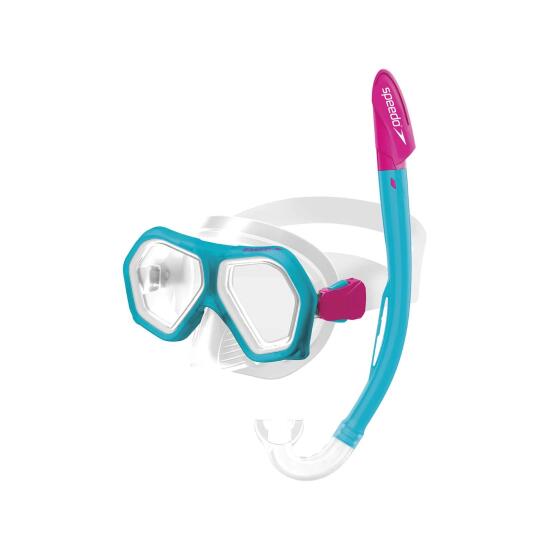 Speedo SPEEDO LEISURE JUNIOR DUAL LENSES COMBO Mavi Çocuk Maske & Şnorkel Set - 1