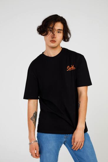 The Crow SURF HALF-RELAX TEE SİYAH Erkek Tshirt - 1