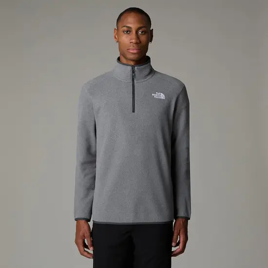 The North Face M 100 Glacier 1/4 Zip-Eu Gri Erkek Polar - 1