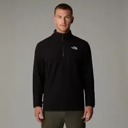 The North Face M 100 Glacier 1/4 Zip-Eu SİYAH Erkek Polar - 1