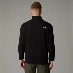 The North Face M 100 Glacier 1/4 Zip-Eu SİYAH Erkek Polar - 2