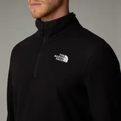 The North Face M 100 Glacier 1/4 Zip-Eu SİYAH Erkek Polar - 5