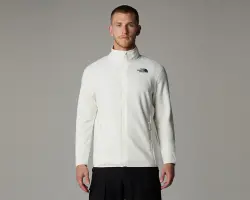 The North Face M 100 Glacier Full Zip-Eu BEYAZ Erkek Polar - 3