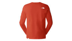 The North Face M OUTDOOR L/S GRAPHIC TEE KIRMIZI Erkek Tshirt - 2