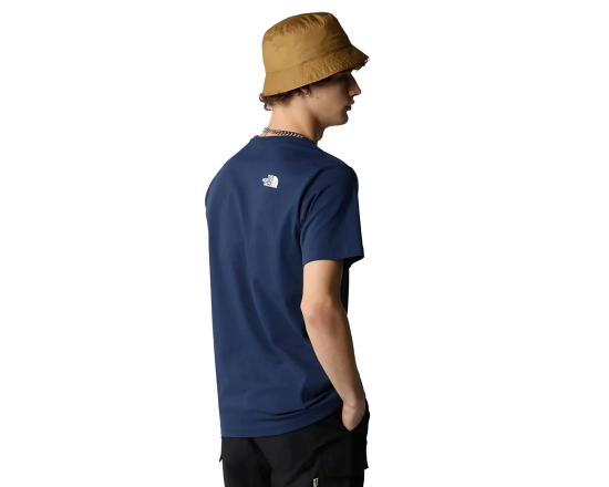 The North Face M S/S WOODCUT DOME TEE LACİVERT Erkek Tshirt - 5