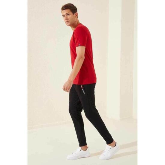 Tommy Life ERKEK EŞOFMAN JOGGER SİYAH Erkek Eşofman Altı T01ER-84640-01 - 2