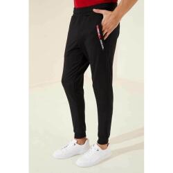 Tommy Life ERKEK EŞOFMAN JOGGER SİYAH Erkek Eşofman Altı T01ER-84640-01 - 3