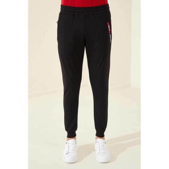 Tommy Life ERKEK EŞOFMAN JOGGER SİYAH Erkek Eşofman Altı T01ER-84640-01 - 5