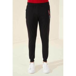 Tommy Life ERKEK EŞOFMAN JOGGER SİYAH Erkek Eşofman Altı T01ER-84640-01 - 8