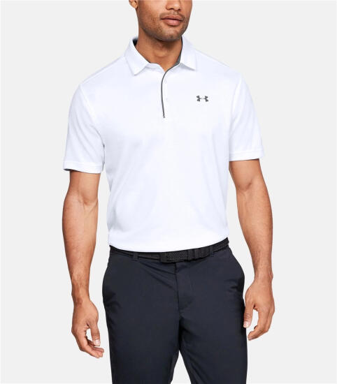 Under Armour Tech Polo BEYAZ Erkek Polo Tshirt 1290140-100 - 2