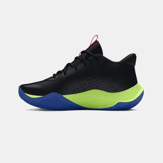 Under Armour UA GS JET '23 Siyah-Yeşil Çocuk Basketbol Ayakkabısı - 2