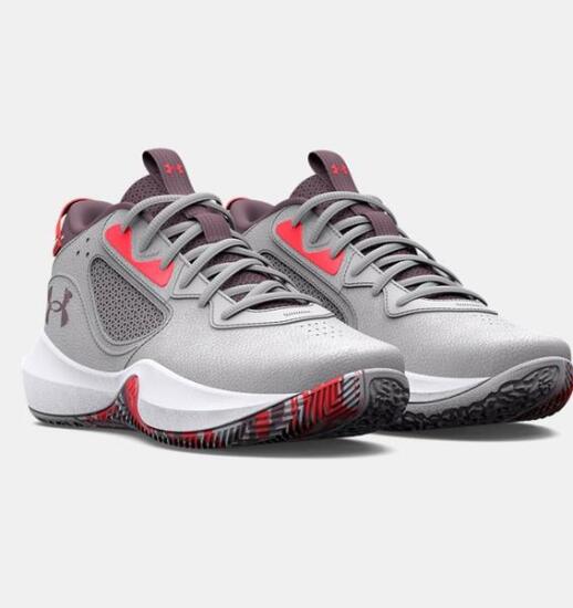 Under Armour UA GS Lockdown 6 Gri Çocuk Basketbol Ayakkabısı - 3