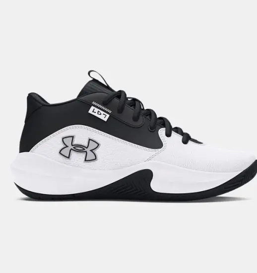 Under Armour UA GS Lockdown 7 BEYAZ Çocuk Basketbol Ayakkabısı - 1