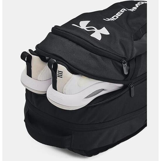 Under Armour UA Hustle 6.0 Backpack Siyah-Beyaz Unisex Sırt Çantası - 5