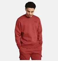 Under Armour UA Icon Fleece Crew Bordo Erkek Sweatshirt - 1