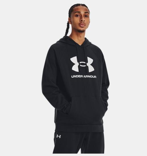 Under Armour UA Rival Fleece Logo HD SİYAH Erkek Sweatshirt - 1