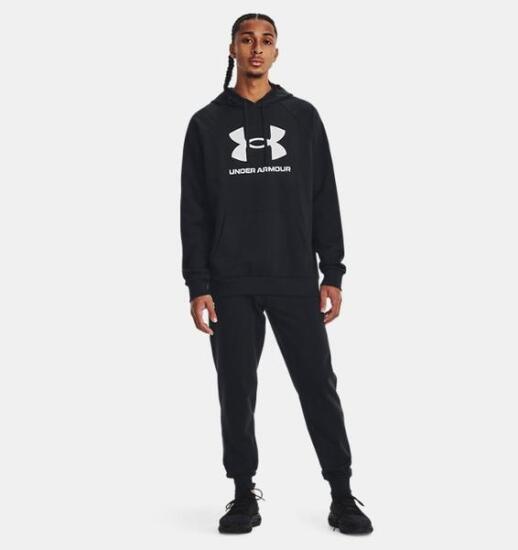 Under Armour UA Rival Fleece Logo HD SİYAH Erkek Sweatshirt - 3