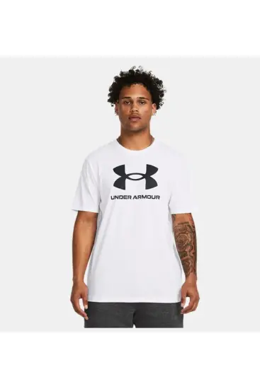 Under Armour UA Sportstyle Logo Update SS BEYAZ Erkek Tshirt - 1