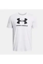 Under Armour UA Sportstyle Logo Update SS BEYAZ Erkek Tshirt - 3