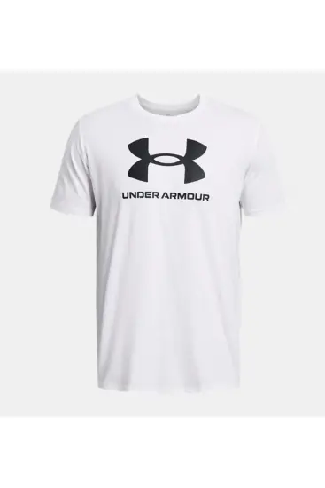 Under Armour UA Sportstyle Logo Update SS BEYAZ Erkek Tshirt - 3