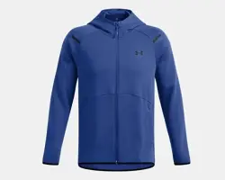 Under Armour UA Unstoppable Flc FZ HD EU Mavi Erkek Sweatshirt - 4