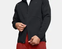 Under Armour UA Unstoppable Flc FZ HD EU SİYAH Erkek Sweatshirt - 4